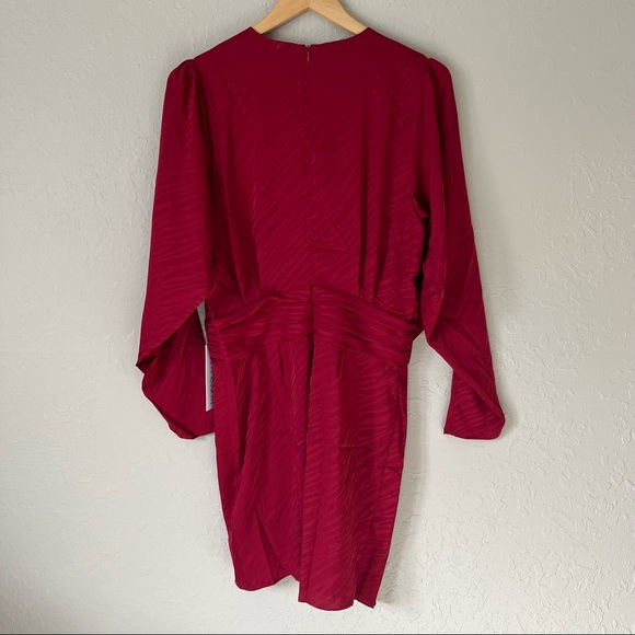 NWT Ronny Kobo Shanaya Dress Red L - Picture 7 of 16